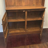 Wooden Hutch Cabinet with Shelving and Bird Sculpture - thumbnail 2 of 5