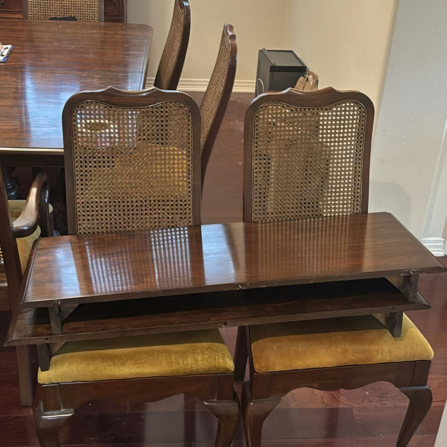 Wooden Dining Table with Eight Chairs - image 14 of 14