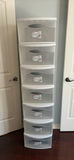 Sterilite ClearView 7-Drawer Plastic Storage Tower - thumbnail 1 of 4