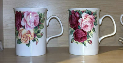 Floral Ceramic Dishware Assortment - Image 1 of 8