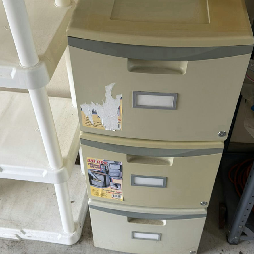 Plastic Shelving Unit and Plastic Drawer Storage Cabinet - image 2 of 5