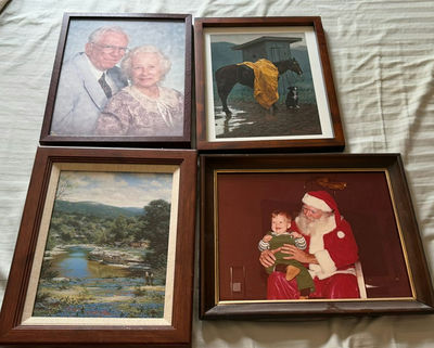 Set of five framed artworks and photographs - Image 1 of 6