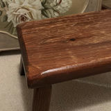 Vintage floral storage trunk with wooden chair and small stool - thumbnail 2 of 6