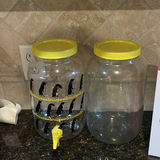 Kitchenware assortment: bamboo cutting boards, glass jars, popcorn tub, and ice pop molds - thumbnail 5 of 6