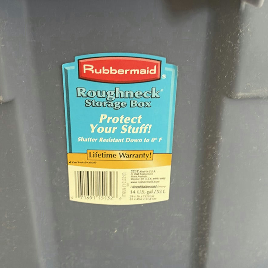 Rubbermaid Roughneck Storage Boxes and H-E-B Foam Cooler - image 5 of 5