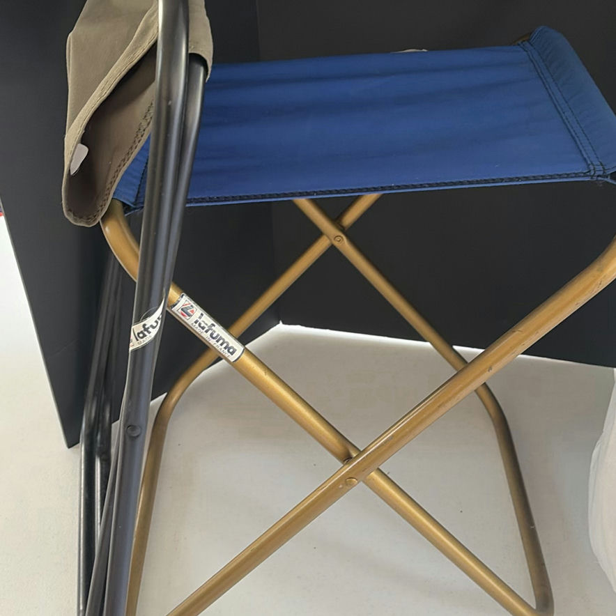 Lafuma Folding Camp Stool with REI Poly/Cotton Store Bag - image 3 of 5