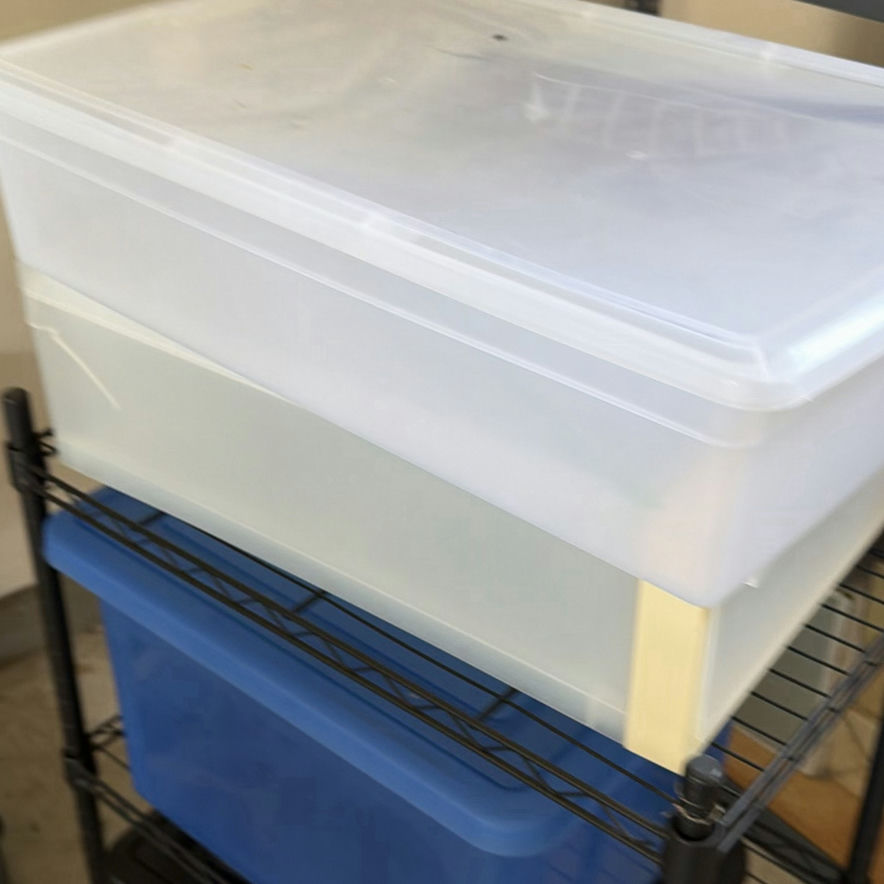 Metal Wire Shelving Unit with Plastic Storage Bins - image 2 of 5