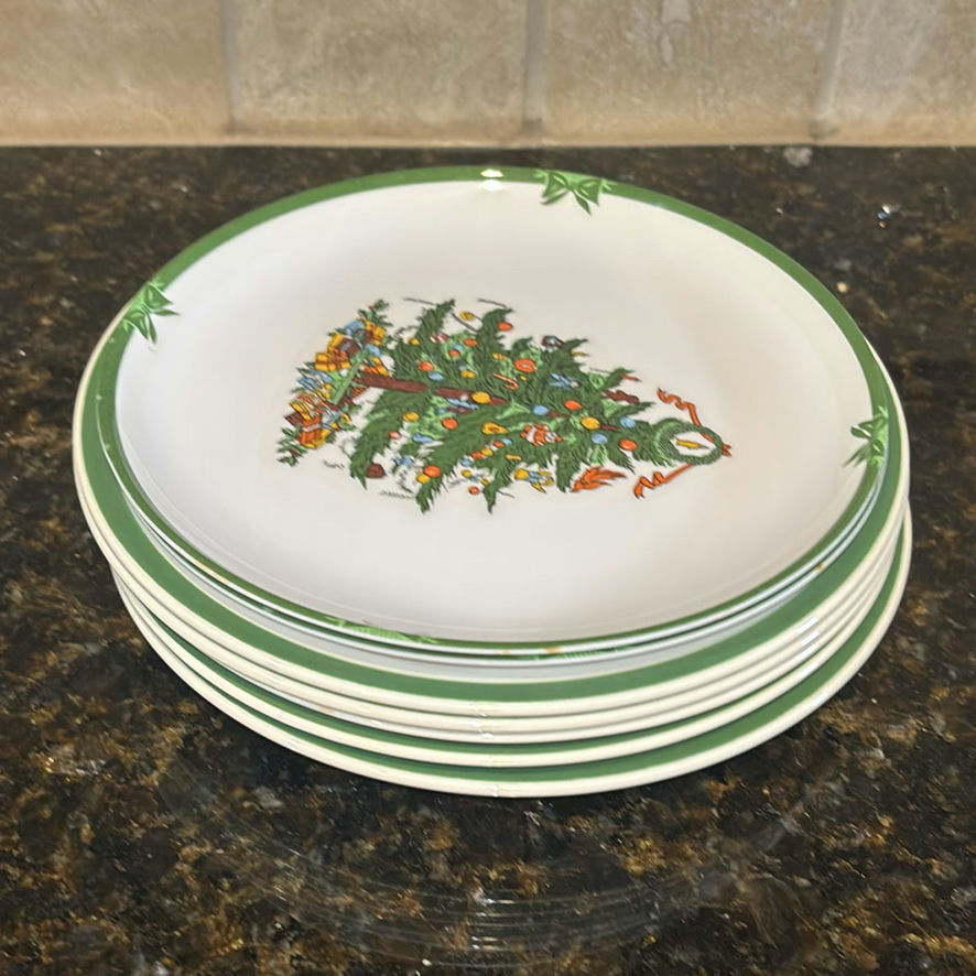 Ceramic Christmas-Themed Bowls and Plates with Glass Jars - image 2 of 11