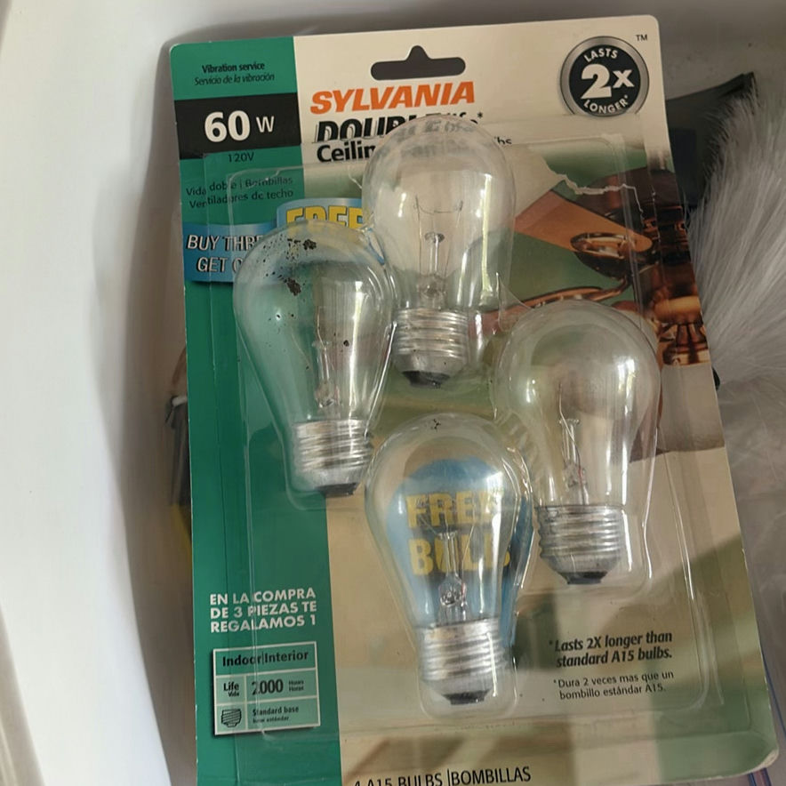 Plastic Storage Bin with Assorted Light Bulbs and Accessories - image 5 of 5