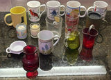 Assorted Mugs, Glass Tumblers, and Small Glassware - thumbnail 1 of 10