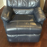 Three-Seat Leather Reclining Sofa - thumbnail 8 of 10