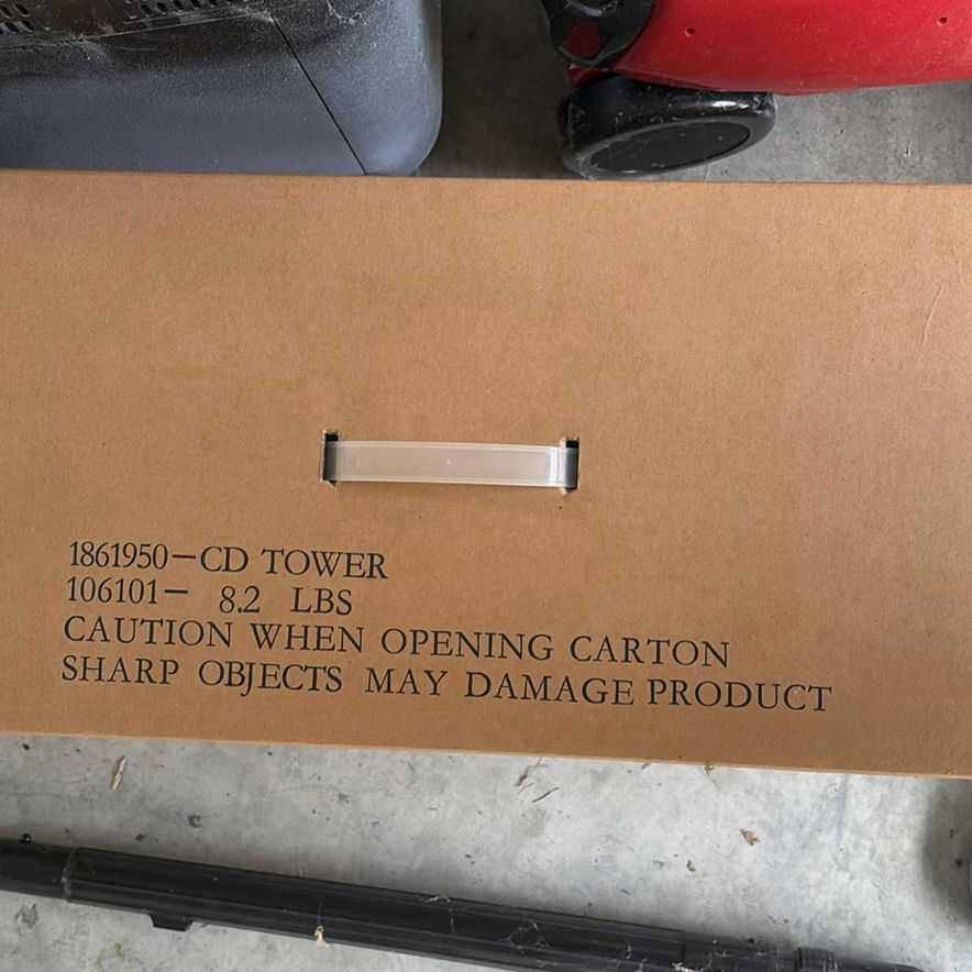 Ativa Paper Shredder, Canister Vacuum Cleaner, and Cardboard CD Tower Box - image 4 of 5