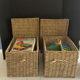 Two Wicker Storage Baskets with Children's Toys - thumbnail 2 of 5