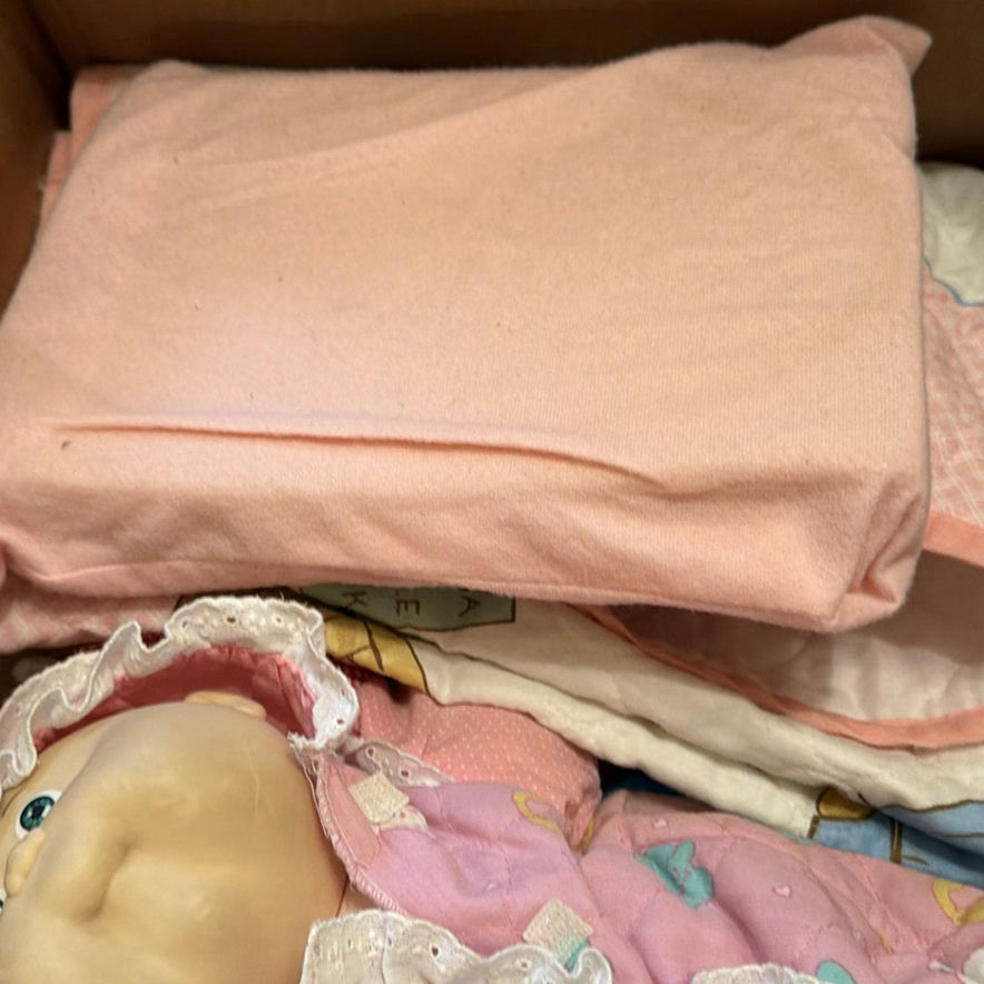 Baby Doll, Infant Clothing, Bottle Holder, and Peter Rabbit Quilt - image 6 of 6