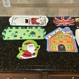 Assorted Decorative Serving Trays, Pot Holders, Oven Mitts, and Trivets - thumbnail 1 of 7
