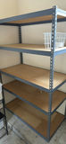 Metal Shelving Unit with Wire Basket - thumbnail 1 of 5