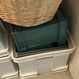 Full-Length Mirror, Storage Bins, and Wicker Basket - thumbnail 5 of 6