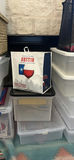 Stacked plastic storage boxes with baskets and organizers - thumbnail 3 of 5