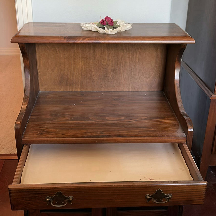 Wooden Cabinet with Drawer and Playing Card Set - image 3 of 10
