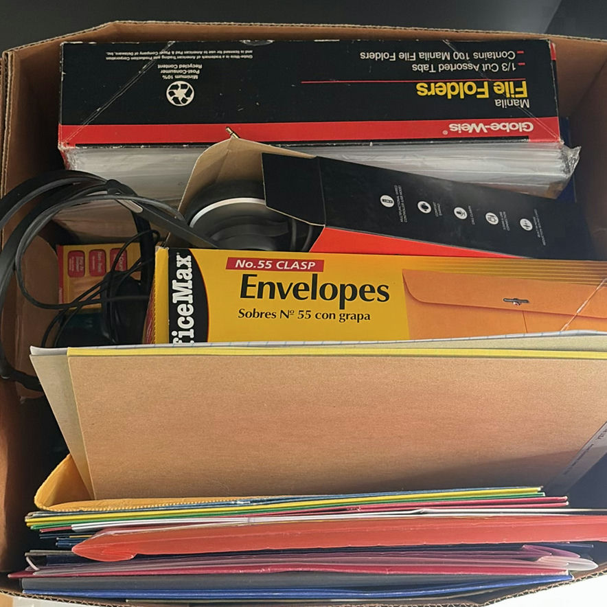 Assorted Office Supplies with Wired Computer Headset - image 2 of 5