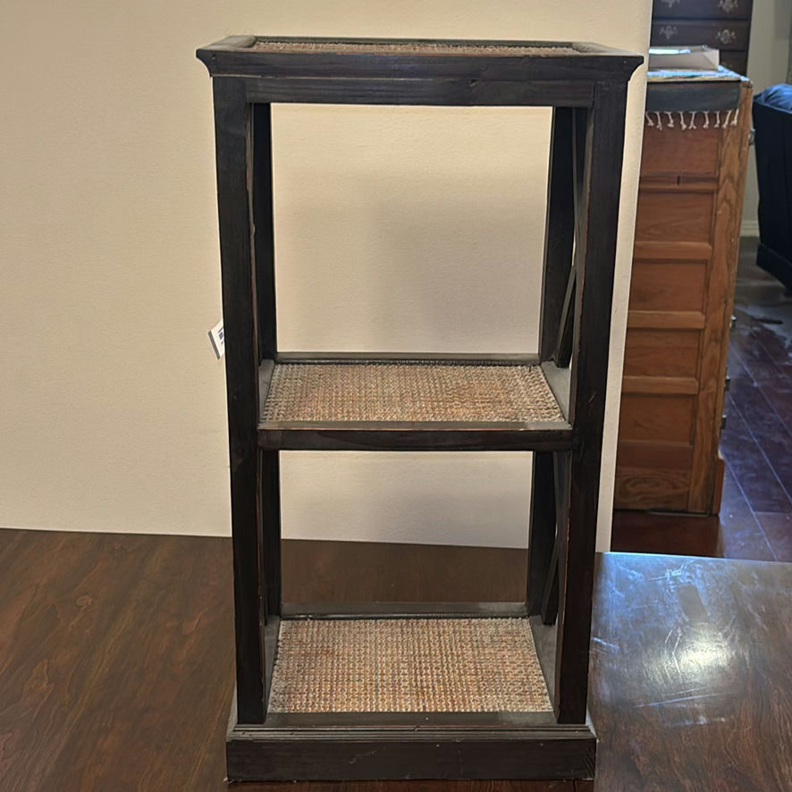 Wooden Cabinet with Drawers and Glass Shelves - image 6 of 8