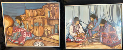 Two Framed Art Prints by Amado M. Peña Jr. - Image 1 of 5