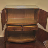 Wooden Cabinet with Drawers and Glass Shelves - thumbnail 2 of 8