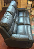 Three-Seat Leather Reclining Sofa - thumbnail 2 of 10