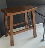 Wooden Stool and Metal Mesh Table - thumbnail 2 of 5