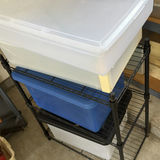 Metal Wire Shelving Unit with Plastic Storage Bins - thumbnail 5 of 5