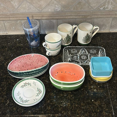 Assorted Kitchen Dishware and Drinkware Set - Image 1 of 15