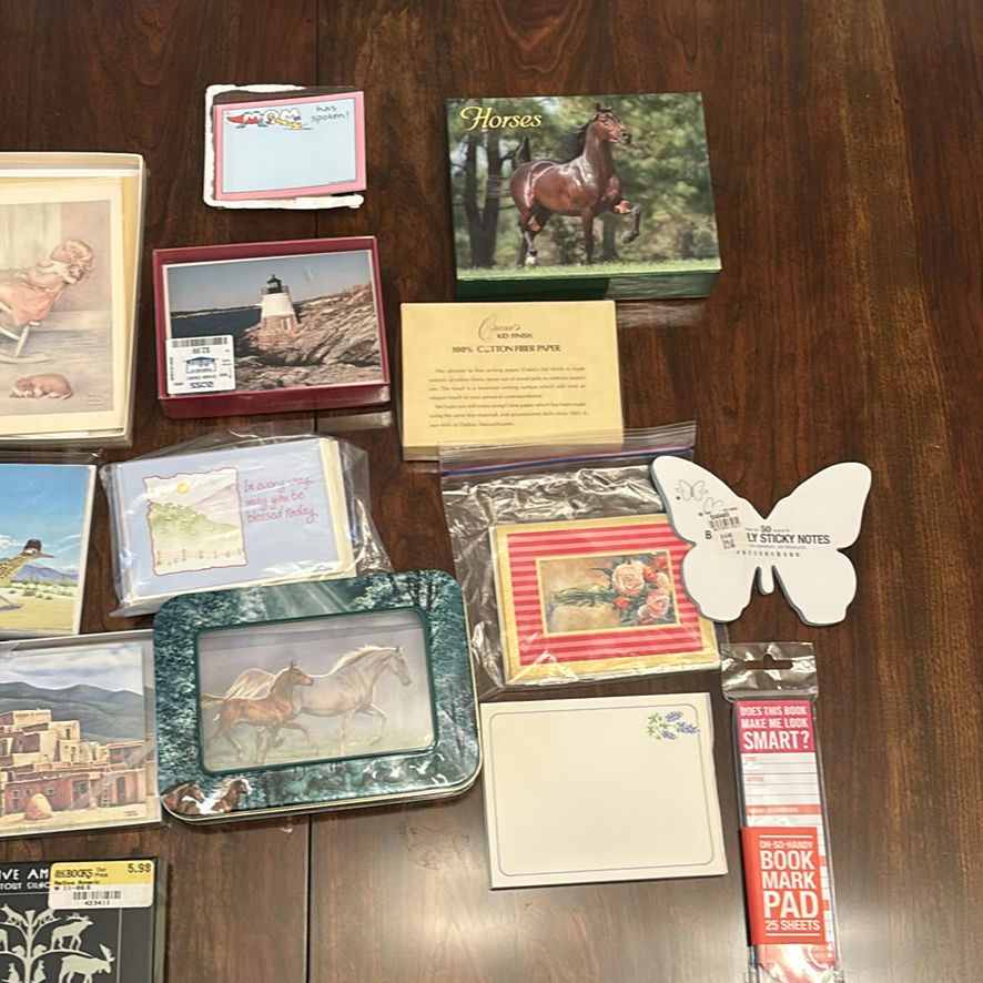 Assorted Greeting Cards, Note Cards, and Stationery Supplies - image 3 of 6