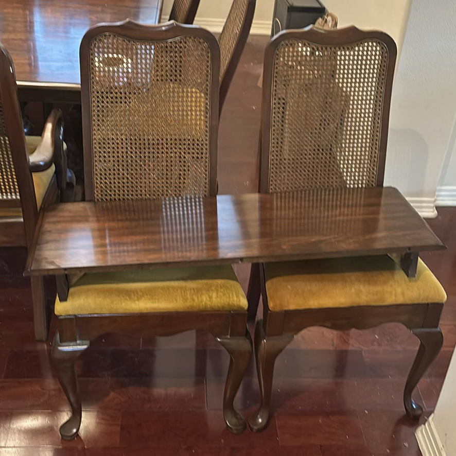Wooden Dining Table with Eight Chairs - image 13 of 14