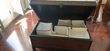 Wooden Storage Trunk with Fabric Storage Bins - thumbnail 6 of 6