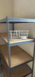 Metal Shelving Unit with Wire Basket - thumbnail 3 of 5