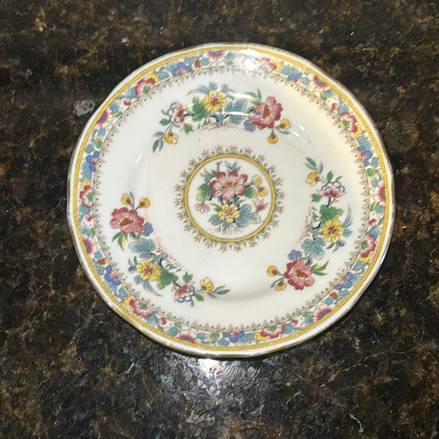 Assorted Ceramic Dishware with Floral Plates, Cups, and Decorative Bowls - image 6 of 14