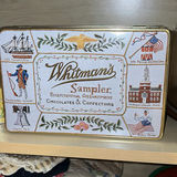 Whitman's Sampler tin, glass cake dome, and textiles - thumbnail 2 of 5
