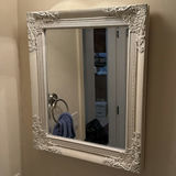 Framed Landscape Painting and Ornate Wall Mirror - thumbnail 2 of 10