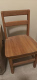 Vintage floral storage trunk with wooden chair and small stool - thumbnail 4 of 6