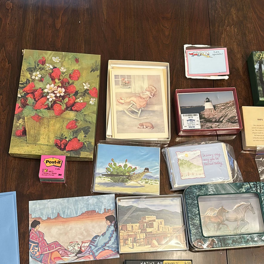 Assorted Greeting Cards, Note Cards, and Stationery Supplies - image 4 of 6