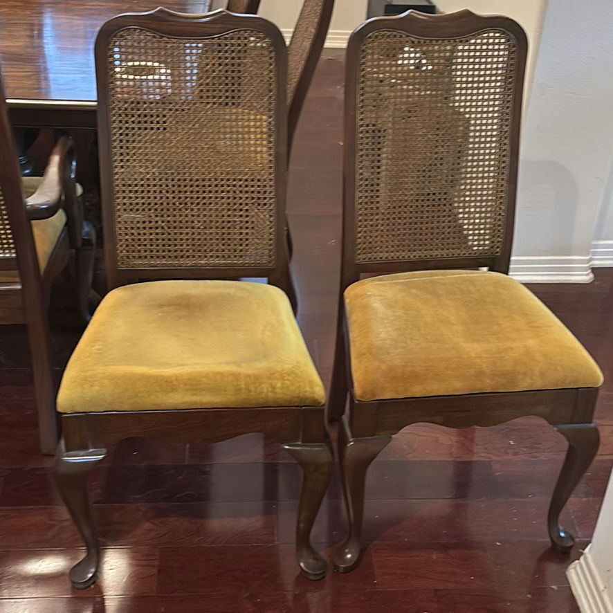 Wooden Dining Table with Eight Chairs - image 11 of 14