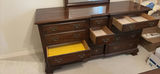 Dark wood dresser with mirror - thumbnail 4 of 7