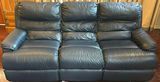 Three-Seat Leather Reclining Sofa - thumbnail 5 of 10