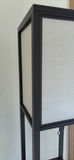 Tall dark wood ladder-style bookshelf with vacuum - thumbnail 3 of 4