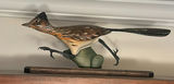 Wooden Hutch Cabinet with Shelving and Bird Sculpture - thumbnail 5 of 5