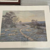 Three Framed Art Prints Including Landscape, Figurative, and Austin Map - thumbnail 2 of 5