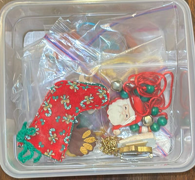 Assorted Christmas Ornaments and Small Carved Animal Figurines - Image 1 of 10