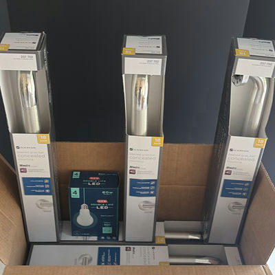 Glacier Bay 18-Inch Concealed Grab Bars and LED Light Bulb Packs - Image 1 of 3