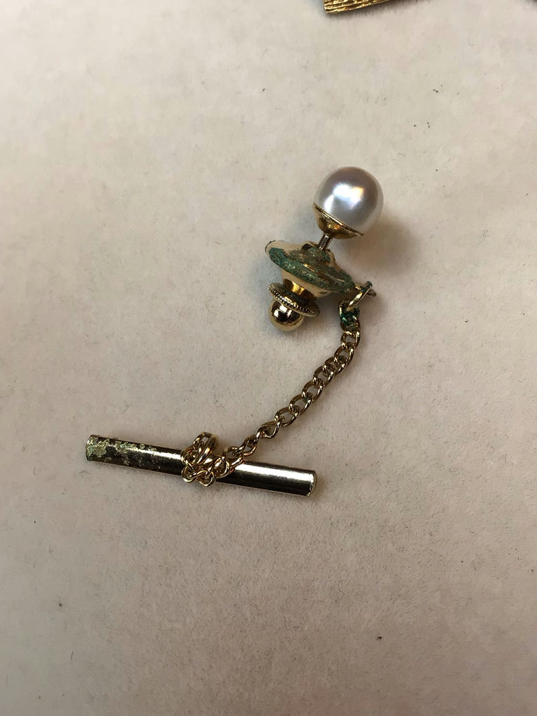 Vintage 14K / 18K Cufflinks (8+dwt, 9+dwt) - image 2 of 11