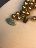 14K Double Strand Bead Necklace (49+dwt) - thumbnail 4 of 5